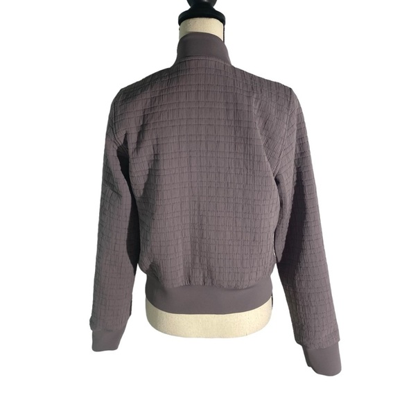 Lululemon Serene Travels Bomber Jacket Sz 6 Purple / Gray - Picture 6 of 14